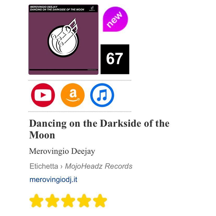 New Merovingio Deejay release reached 67 position in Italian Dance Chart